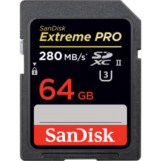 SANDISK EXTREME PRO® SD UHS-II CARD 64GB