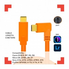 Enovation USB Type-C to Type-C Data Tethering Cable 5m with Amplifier (Right Angle)